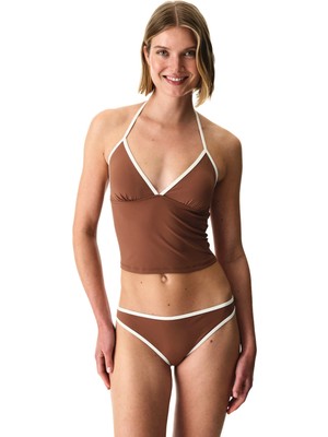 Penti Kahverengi Quick Dry Fiona Tankini Bikini Üstü