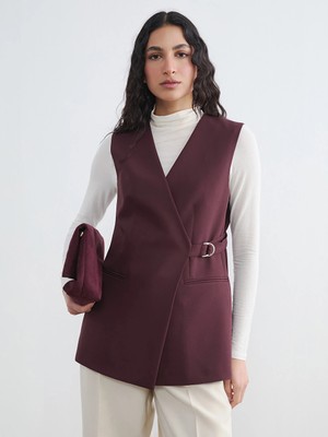 Lcw Modest Bordo Ceket