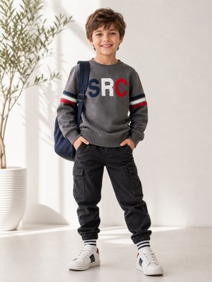 Stsahra  Erkek Çocuk Antrasit Sweatshirt