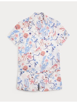 Marks & Spencer Desenli Pijama Takımı