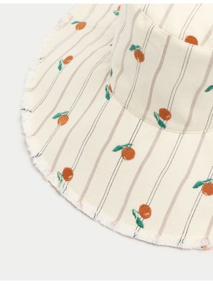 Marks & Spencer Desenli Kanvas Bucket Şapka