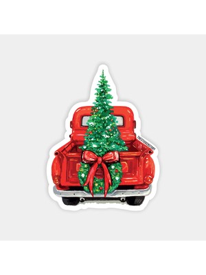 Noel Ağacı Yılbaşı Sticker