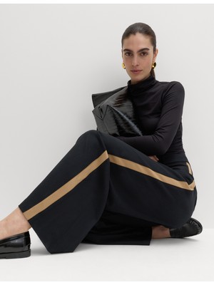 Marks & Spencer Şerit Detaylı Geniş Paça Pantolon