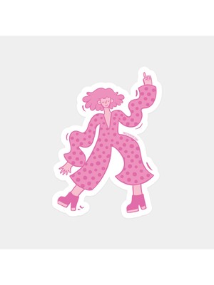 Serbest Stil Dans Sticker