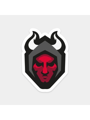 Karanlık Tarafın Simgesi Şeytan Sticker