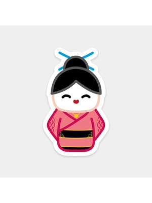 Küçük Geisha Sticker