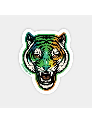 Renkli Kaplan Sticker