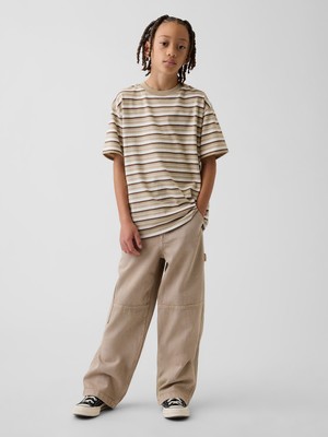 Gap Erkek Çocuk Bej Kids Baggy Carpenter Jean Pantolon
