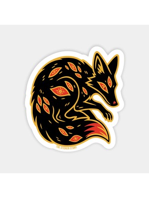 Alevli Tilki Sticker