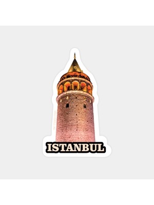 Galata Tower Night Sticker