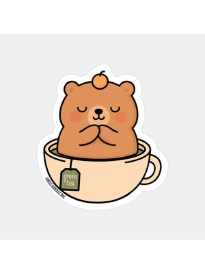Cozy Time Yeşil Çay Sticker