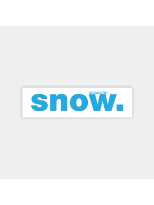 Snow Sticker