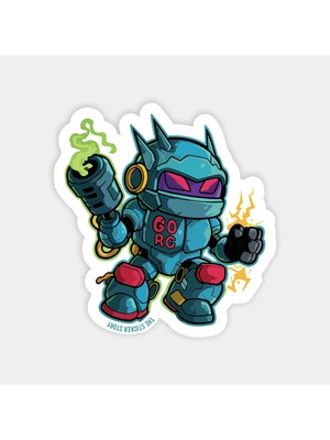 Silahşör Robot Sticker