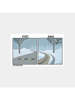 Evet Ama 0996 Sticker