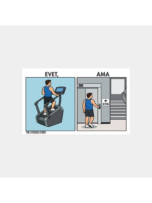 Evet Ama 0984 Sticker
