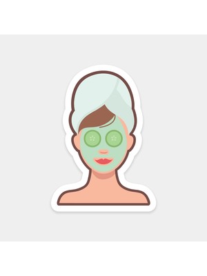 Güzellik Maskesi Sticker
