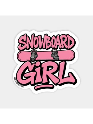 Snowboard Girl Sticker