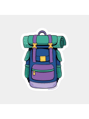 Kamp Çantam Hazır Sticker