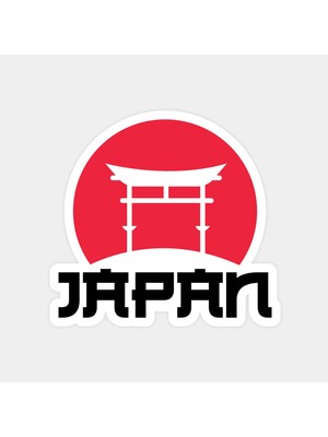 Japon Tapınağı Sticker