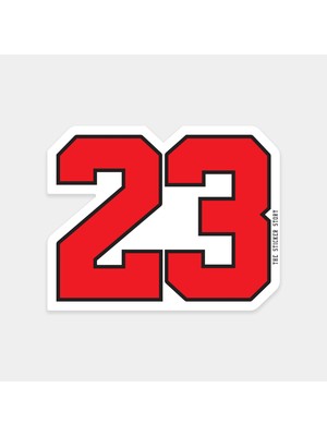 23 Numara Sticker