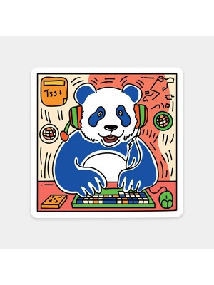 Panda Gamer Sticker