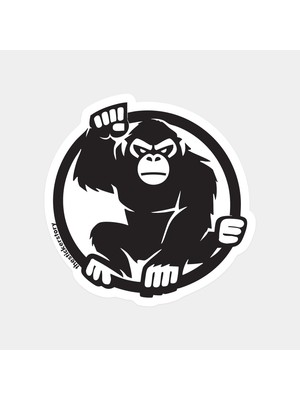 Güçlü Goril Sticker