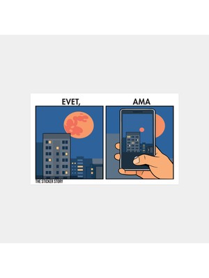 Evet Ama 0983 Sticker