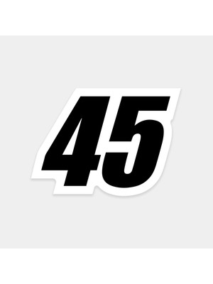 Numara 45 Sticker