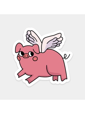 Uçan Domuz Sticker
