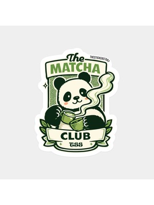 Panda Matcha Kulübü Sticker