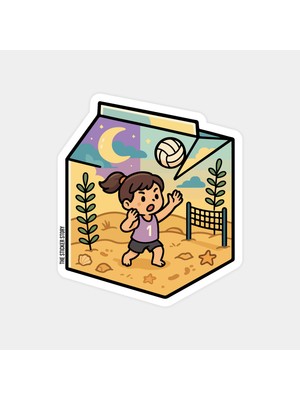 Süt Kutu Oyunu Sticker