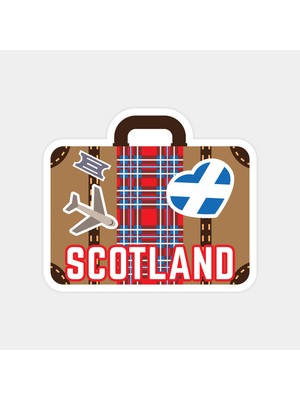 I Love Scotland Sticker