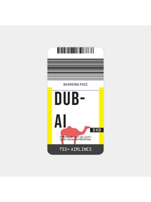 Dubai Ticket Sticker