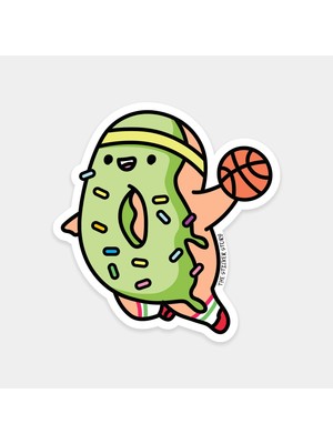 Basketçi Donut Sticker