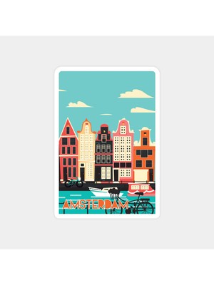Amsterdam Şehri Sticker