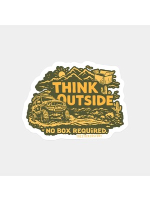 Dışarıyı Düşün Sınıra Gerek Yok Sticker
