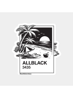 Sadece Siyah Renk Kodu Sticker
