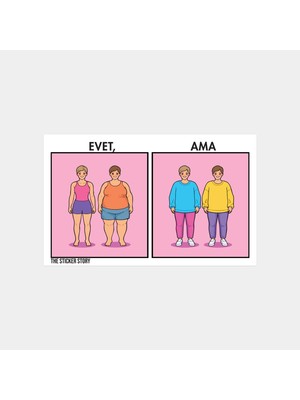 Evet Ama 0998 Sticker