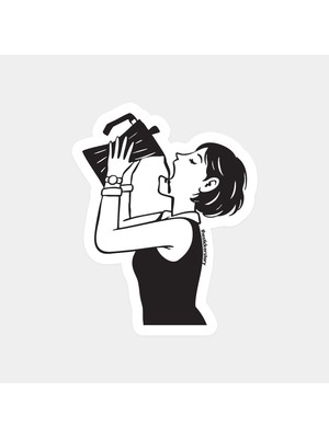 Kahve Bağımlısı Sticker