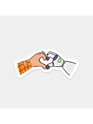 Modern Kalp Sticker