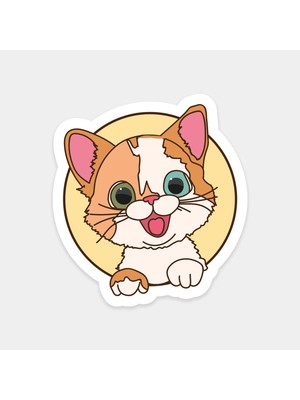 Mutlu Kedi Sticker