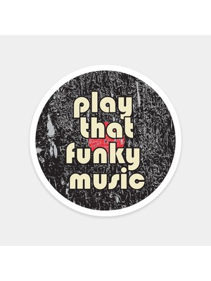 Funky Ritmi Aç Sticker