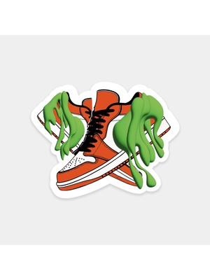 Erimiş Sneaker Sticker