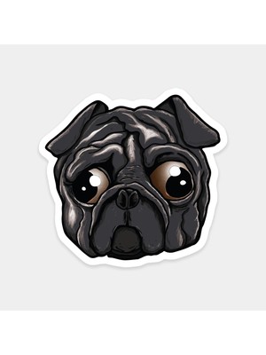 Dertli Pug Sticker