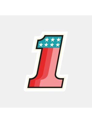 1 Numara Sticker