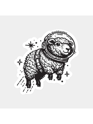 Uzaylı Dolly Koyun Sticker