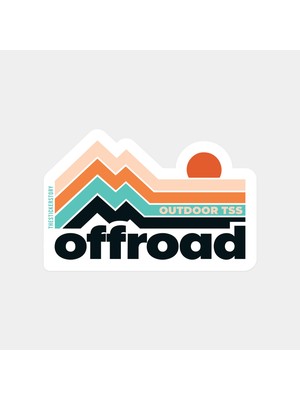 Renkli Off Road Simgesi Sticker