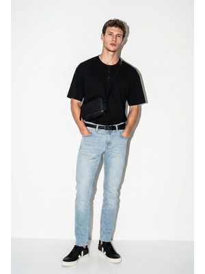 Vena Erkek Edward Smoky Sky Slim Straight Jean Pantolon - Smoky Sky