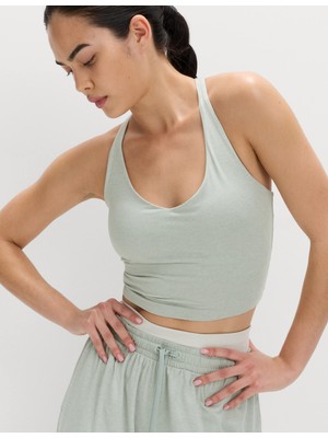 Marks & Spencer Supersoft Yuvarlak Yaka Crop Üst