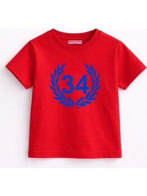 Rabona Fashion Sarıyer 34 Kıyı Arması Çocuk Tişörtü